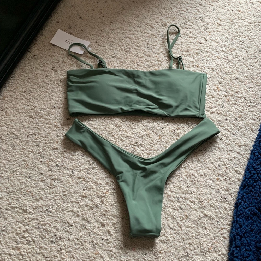 Army green bikini